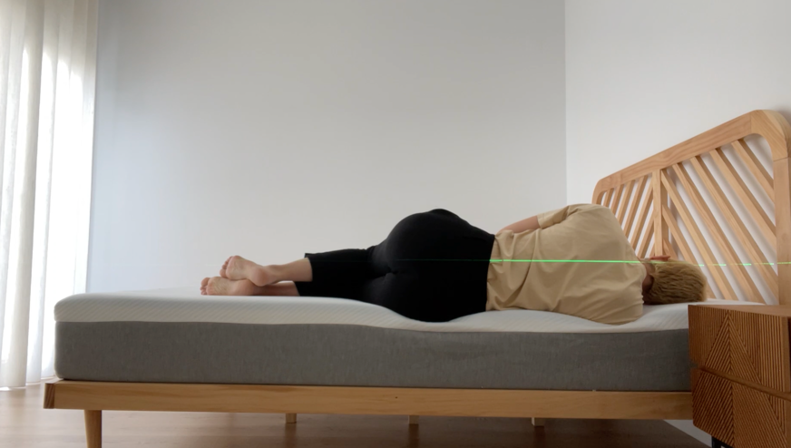 side position Hypnia Supreme Memory Mattress